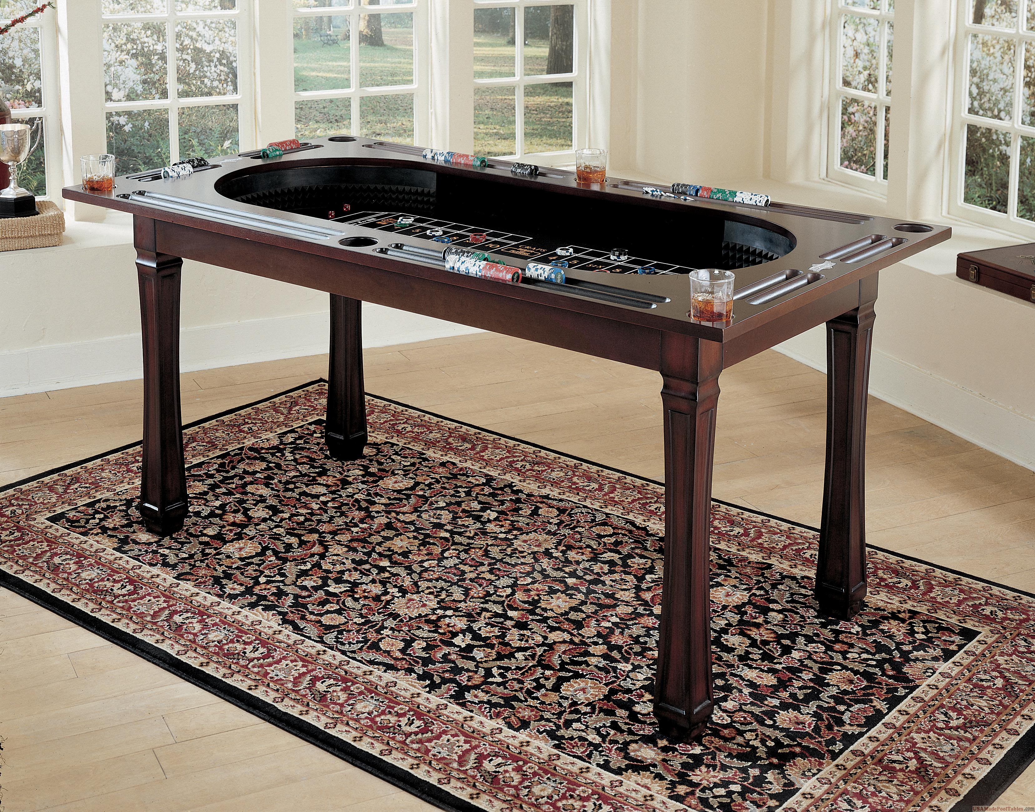 Pool table poker table dining table set
